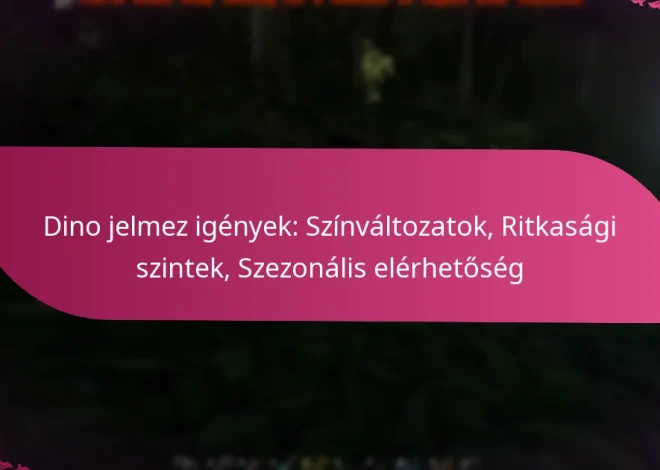 Dino jelmez igények: Színváltozatok, Ritkasági szintek, Szezonális elérhetőség