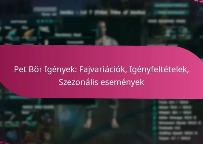 Pet Bőr Igények: Fajvariációk, Igényfeltételek, Szezonális események