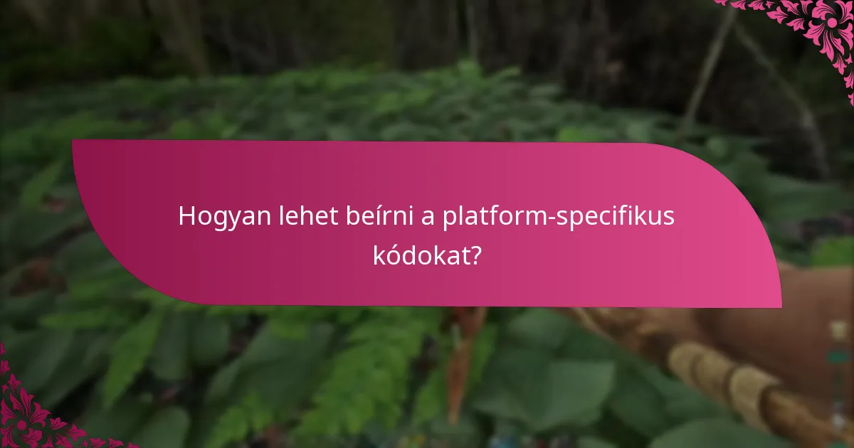 Hogyan lehet beírni a platform-specifikus kódokat?