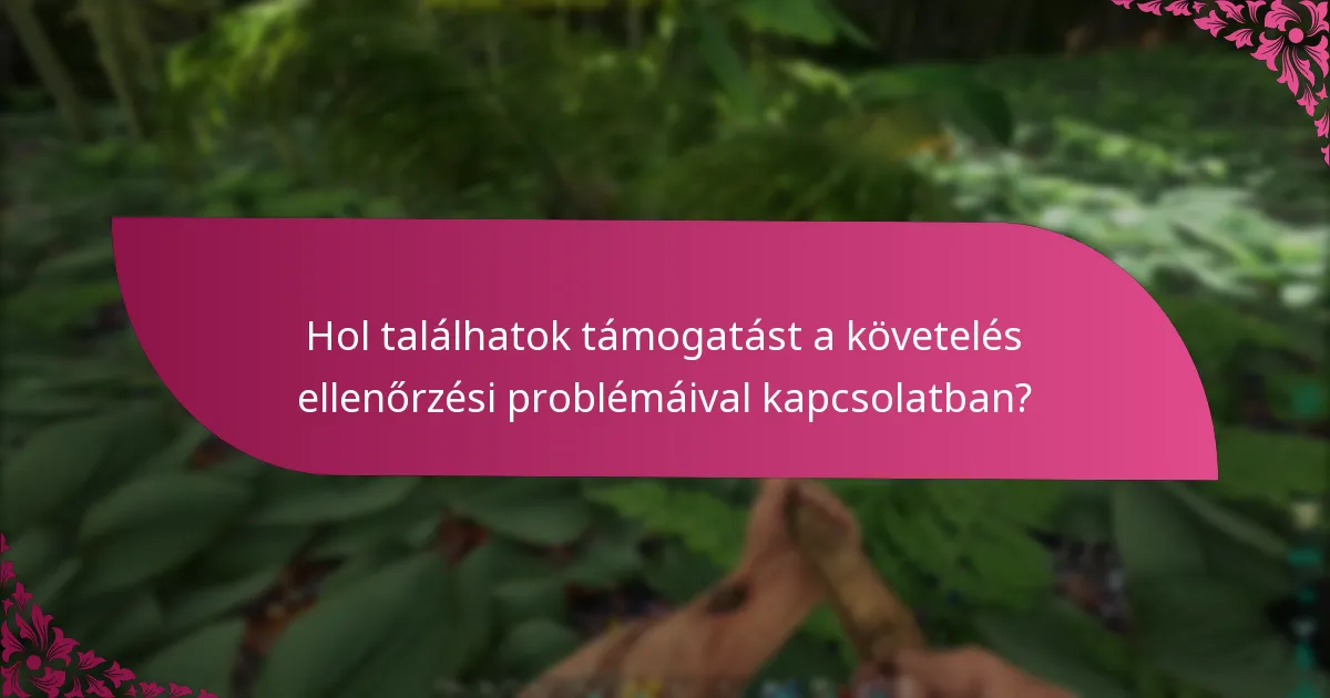 Milyen hibaelhárítási lépéseket tehetek a követelés ellenőrzése során?