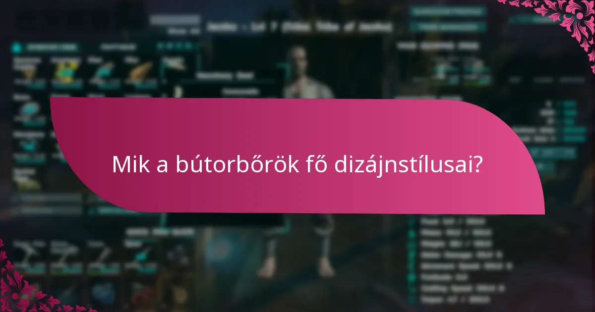 Hogyan válasszam ki a megfelelő bútorbőrt a dizájnstílus alapján?